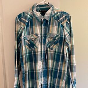 INC International Concepts - Men's long sleeve snap button shirt.  Size medium